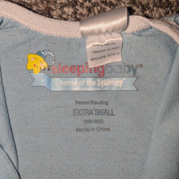 Sleeping Baby Zipadee-Zip Swaddle sleep sack set, 3-6m - Picture 2 of 2